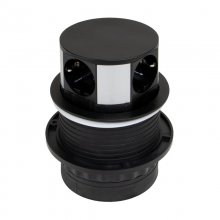 Emuca Vertikal Push100 Regleta Empotrable Retráctil 3 Tomas Schuko + 2 Puertos USB 1.5m en PcComponentes