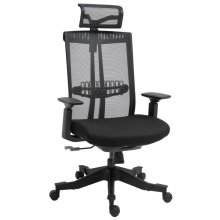 Vinsetto Silla de Oficina Ergonómica con Reposacabezas Negra en PcComponentes