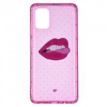 Funda Rosa Neón Transparente Me Bajo de la Vida Oficial de La Vecina Rubia para Samsung Galaxy A71 en PcComponentes