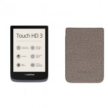PocketBook Touch HD 3 eReader 6" 16GB Gris + Funda para Libro Electrónico 6" Folio Marrón/Gris en PcComponentes