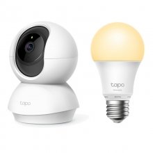 TP-Link Pack Tapo C200 Cámara Seguridad IP 360º WiFi + Tapo L510E Bombilla Inteligente LED Wi-Fi en PcComponentes