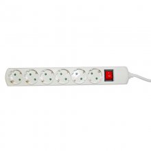 Regleta 6 Tomas con Interruptor Blanco en PcComponentes