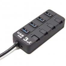 Unotec Hub 4 Portas USB 3.0 com Interruptores en PcComponentes