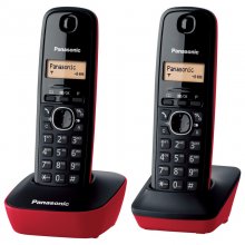 Panasonic KX-TG1612 Telefone Sem Fios DECT Duo Vermelho en PcComponentes