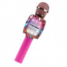 Dynasonic DM-05 Micrófono de Karaoke Bluetooth Rosa en PcComponentes
