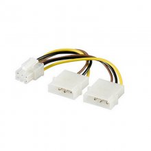 Cable Molex 4 pines x 2 a Conector PCI Express 6 pines 15cm en PcComponentes