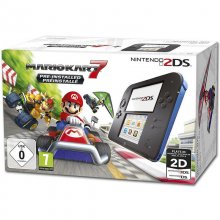 Nintendo 2DS Negra/Azul + Mario Kart 7 en PcComponentes
