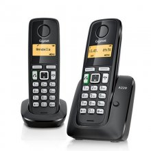 Siemens Gigaset A220 Duo Teléfono Inalambrico Negro Reacondicionado en PcComponentes
