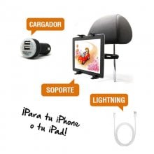 Pack Soporte + Cable Lightning + Cargador para iPhone o iPad en PcComponentes