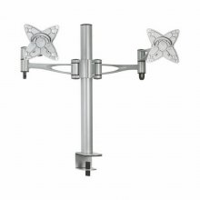 Tooq DB1223TN Soporte Articulado 2 Monitores Vesa 75/100 Gris