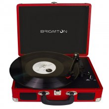Brigmton BTC-404 Tocadiscos Portátil Rojo en PcComponentes