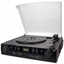 Brigmton Tocadiscos BTC-406 REC Cassette + Grabador en PcComponentes