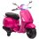 Aiyaplay icencia Vespa Moto Eléctrica Para Niños De +3 Años Con Rosa
