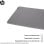 HP 200 Alfombrilla de escritorio Desinfectable, Base Antideslizante, Resistente a salpicaduras, Gris
