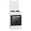 Fogão Independente Elétrico 4 zonas 48L 7300W Branco termostato 40-240°C Bomann EH 561