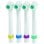 Substituição de Cabeças Multicolor para de Escova de Dentes Elétrica AEG EZ 5622 y EZ 5623, pack 4 unidades