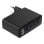 Gembird TA-UC-PDQC100LCD-01-BK 100W GaN Schnellladegerät mit 4 USB-Ports und LCD – Schwarz