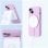 Funda para telemóvel Cool Cool Funda Magnética Cover Silicona Rosa com Carga Qi para iPhone 17 Pro Max