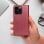 Handyhülle Cool Air Flip Cover Kunstleder Burgundy Buchstil für iPhone Air