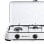 Hornillo a gas Melchioni Family Minerva New 3 portátil 3 quemadores blanco exterior