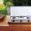 Hornillo a gas Melchioni Family Minerva New 3 portátil 3 quemadores blanco exterior