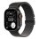 Cinturino Apple MGHU4ZM/A Titanio Milanese Loop Compatibile Watch 44 45 46 49mm Nero