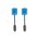 Kabel Lanberg CA-VGAC-10CU-0050-BK VGA 5 m Stecker-Stecker Schwarz Blau