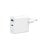 Carregador Gembird TA-UC-PDQC65L-W-01 65W GaN USB-C USB-A Branco Carga Rápida