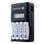 Carregador de Pilhas Everactive NC450B LCD Preto 4 Pilhas AA/AAA NiMH Proteção