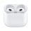 Ecouteurs Apple AirPods (3rd generation) intra-auriculaires sans fil Bluetooth pour appels et musique résistants à l'eau blancs