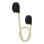 Applique LED Activejet AJE-CAMELIA WW 2300lm 2700K Nero per Interni 1580mm