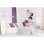 Applique Activejet NIKITA singolo classico E27 nickel vetro bianco IP20