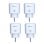 EZVIZ T30 Enchufe Inteligente WiFi con Control Remoto Pack 4 Unidades