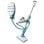Fregona a vapore Black & Decker 9IN1 1300W 0,5L Cavo 6m Turquoise White