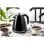 Bollitore Adler AD 1343 1,5 L 1850 W Acciaio Inox Nero Indicatore Acqua