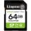 Tarjeta de memoria Kingston SDXC Canvas Select Plus 64 GB Clase 10 UHS-I V10