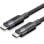 Cable USB 3.2 Tipo-C 5A Vention TRGBH 2m Negro 100W 10Gbps