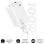 Cargador Subblim SUBCHG-6G1003 GaN 100W USB-C+C+A Compacto Universal Blanco