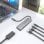 Dock USB-C Aisens ASUC-5P028-GR 1xHDMI 4K 2xUSB-A 2xUSB-C 100W PD Gris