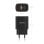 Cargador GaN Aisens A110-0953 30W 1xUSB-C PD3.0 QC4.0 1xUSB-A QC3.0 Negro