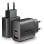 Carregador NGS ERA 30W BLACK GaN 2 Portas USB-C USB-A Carga Rápida