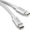 Cable USB-C NGS Zyro 60W-1 1m Carga Rápida 480Mbps Blanco