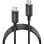Cable USB-C NGS Zyro 60W-1 Negro 1m Carga Rápida PVC 480 Mbps
