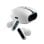 Auriculares Leotec Nebula Fit inalámbricos Bluetooth para gaming y deporte blancos