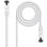 Cable de red Nanocable 10.20.2002-W Cat.8.1 SSTP 2m blanco LSZH 40Gbps