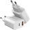 Cargador Leotec LECSPH30W2W GaN 30W 1xUSB-C PD 1xUSB-A Blanco
