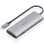Dock USB-C Aisens ASUC-7P031-GR 7-en-1 Aluminio 4K 10Gbps Gris 20cm