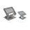 Soporte Tablet TooQ PH-NARVI-G plegable 360° acero carbono hasta 13" gris oscuro