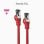 Cable de red Nanocable 10.20.2002-R Cat.8.1 Rojo SSTP 2 m LSZH 40Gbps