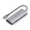 Base para portátil Aisens ASUC-6P029-GR USB-C Dock 6 en 1 aluminio 4K SD MicroSD